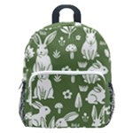 Easter bunny pattern Kids  Age 5-10 Lightweight School Backpack with Side Pockets