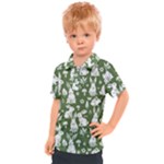 Easter bunny pattern Kids  Polo T-Shirt