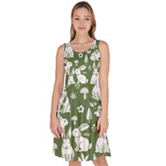 Knee Length Skater Dress With Pockets 