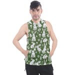 Easter bunny pattern Men s Sleeveless Hoodie