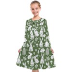 Easter bunny pattern Kids  Midi Sailor Dress