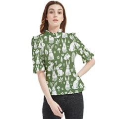 Frill Neck Blouse 