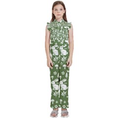 Kids  Sleeveless Ruffle Edge Band Collar Chiffon One Piece 