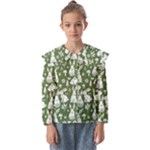 Easter bunny pattern Kids  Peter Pan Collar Blouse