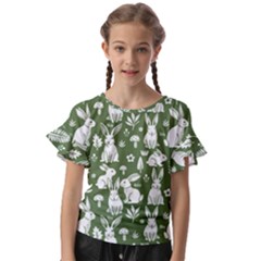 Kids  Cut Out Flutter Sleeves 