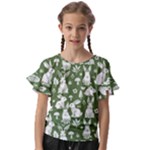Easter bunny pattern Kids  Cut Out Flutter Sleeves
