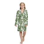 Easter bunny pattern Kids  Long Sleeve Velvet Lounge Robe