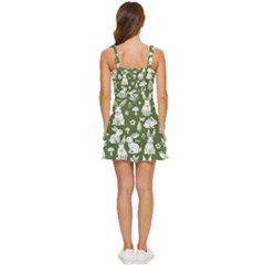 Ruffle Edge Bra Cup Chiffon Mini Dress 