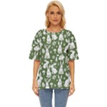 Easter bunny pattern Oversized Basic T-Shirt
