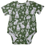 Easter bunny pattern Baby Short Sleeve Bodysuit