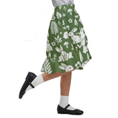Kids  Ruffle Flared Wrap Midi Skirt 