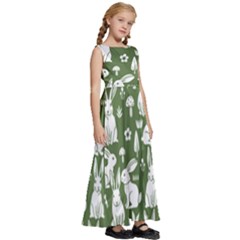 Kids  Satin Sleeveless Maxi Dress 