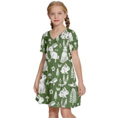 Kids  Short Sleeve Tiered Mini Dress 