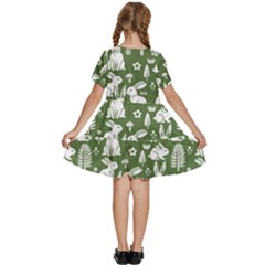 Kids  Short Sleeve Tiered Mini Dress 