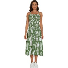 Sleeveless Shoulder Straps Boho Dress 