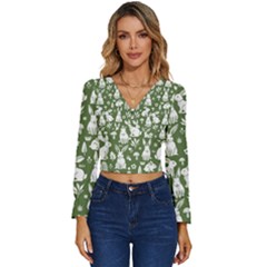 Long Sleeve V-Neck Top 