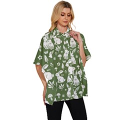 Women s Batwing Button Up Shirt 