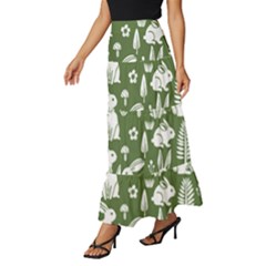 Tiered Ruffle Maxi Skirt 