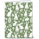 Easter bunny pattern 6  x 8  Hardcover Notebook