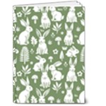 Easter bunny pattern 5  x 7  Hardcover Notebook