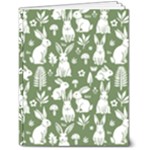 Easter bunny pattern 7  x 9  Hardcover Notebook