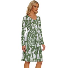 Long Sleeve Dress With Pocket 