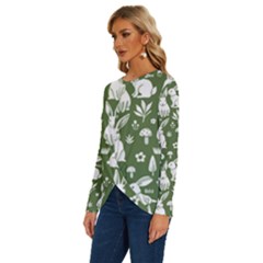 Long Sleeve Crew Neck Pullover Top 