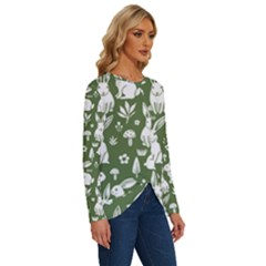 Long Sleeve Crew Neck Pullover Top 