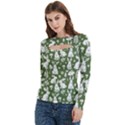 Women s Cut Out Long Sleeve T-Shirt 