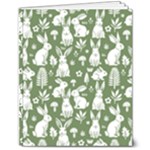 Easter bunny pattern 8  x 10  Softcover Notebook