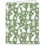 Easter bunny pattern 7  x 9  Softcover Notebook