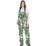 Easter bunny pattern Women s Front Zip Ski And Snowboard Bib Pants