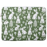 Easter bunny pattern 17  Vertical Laptop Sleeve Case With Pocket
