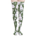 Easter bunny pattern Thigh High Stockings