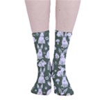 Easter bunny pattern Smooth Crew Length Tube Socks
