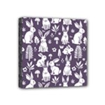 Easter bunny pattern Mini Canvas 4  x 4  (Stretched)