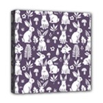 Easter bunny pattern Mini Canvas 8  x 8  (Stretched)