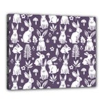 Easter bunny pattern Canvas 20  x 16  (Stretched)