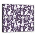 Easter bunny pattern Canvas 24  x 20  (Stretched)