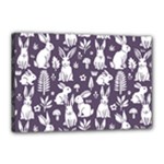 Easter bunny pattern Canvas 18  x 12  (Stretched)