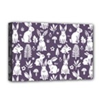 Easter bunny pattern Deluxe Canvas 18  x 12  (Stretched)