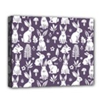Easter bunny pattern Deluxe Canvas 20  x 16  (Stretched)