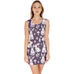 Easter bunny pattern Bodycon Dress