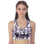 Easter bunny pattern Fitness Sports Bra
