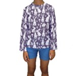Easter bunny pattern Kids  Long Sleeve Swimwear