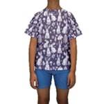 Easter bunny pattern Kids  Short Sleeve Swimwear