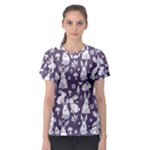 Easter bunny pattern Women s Sport Mesh T-Shirt