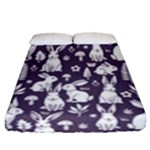 Easter bunny pattern Fitted Sheet (Queen Size)