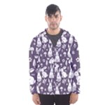 Easter bunny pattern Men s Hooded Windbreaker