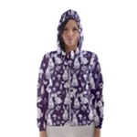 Easter bunny pattern Women s Hooded Windbreaker